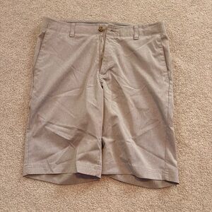 Hogan Men's Light Brown Flat Front Shorts